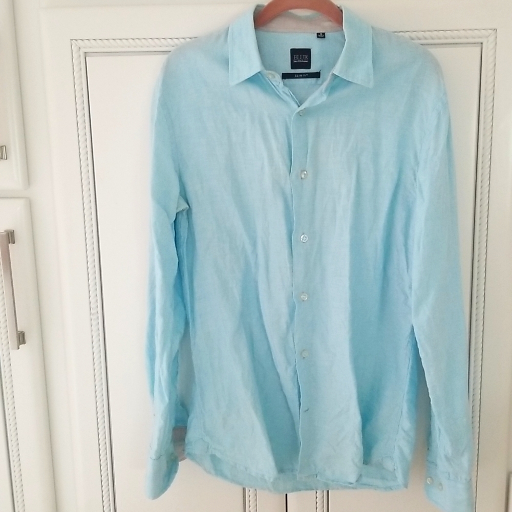 Blue Saks Fifth Avenue mens shirt